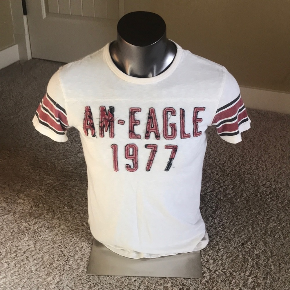 White and Red AE Shirt